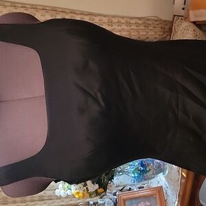 Dress Hugo buscati  size8   black front slit  slim fit  39 bust  31 waist  37 hi